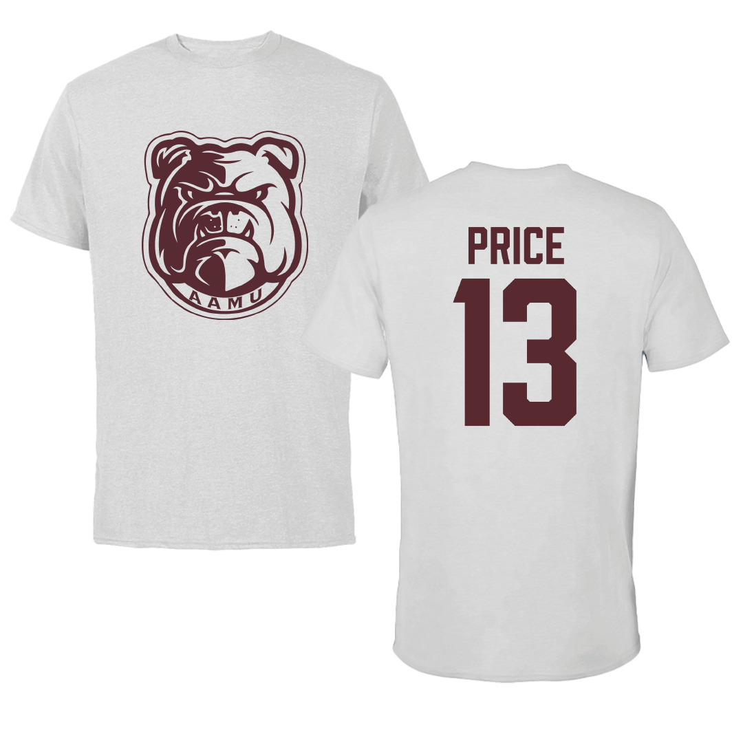 Alabama A&M University Volleyball Light Gray Tee - #13 Laela Price