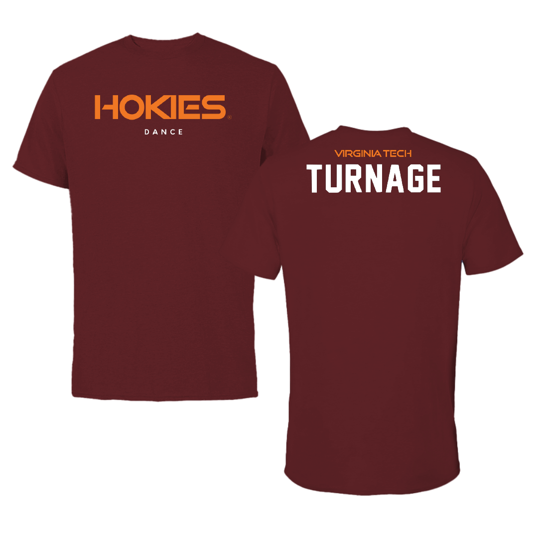 Virginia Tech Dance Maroon Tee - Melina Turnage