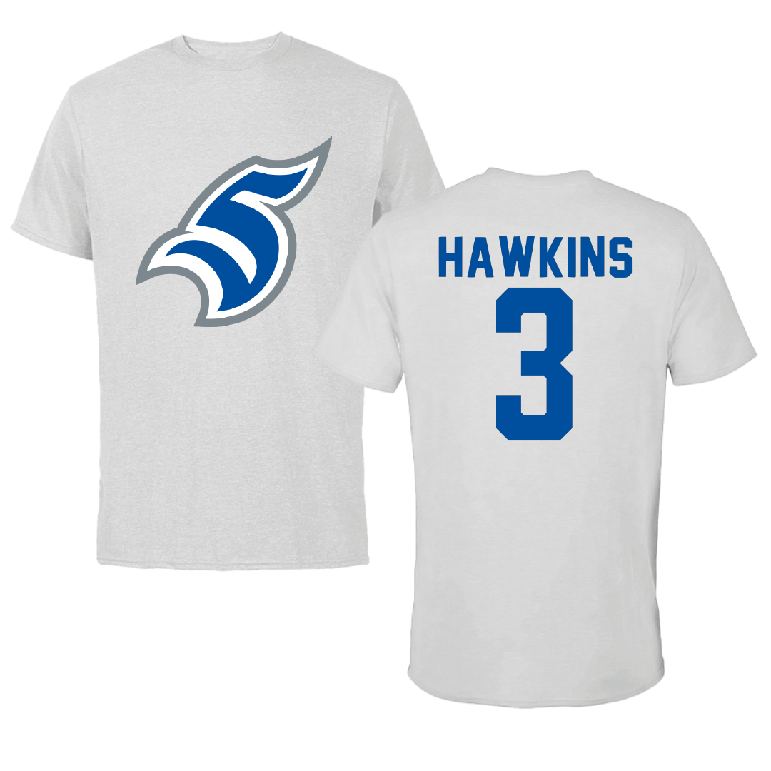 Thomas More University Football Light Gray Performance Tee - #3 Kel Hawkins