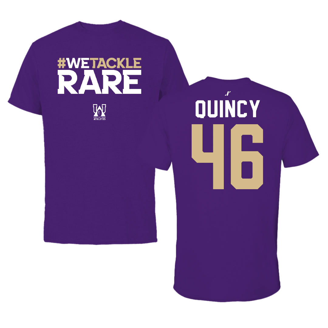 Western Carolina University Baseball Purple Uplifting Athletes Tee - #46 Adam Quincy