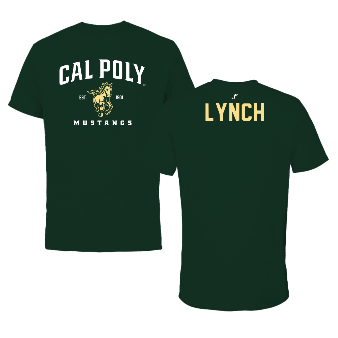 Cal Poly Tennis Forest Green General Tee - Natalie Lynch