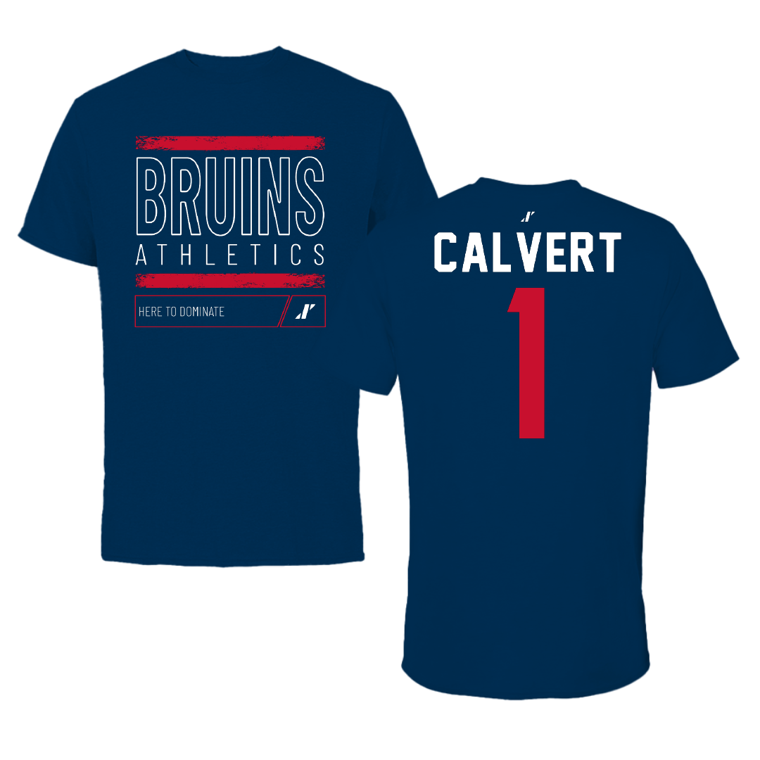 Belmont University Soccer Navy Dominate Tee - #1 Grant Calvert