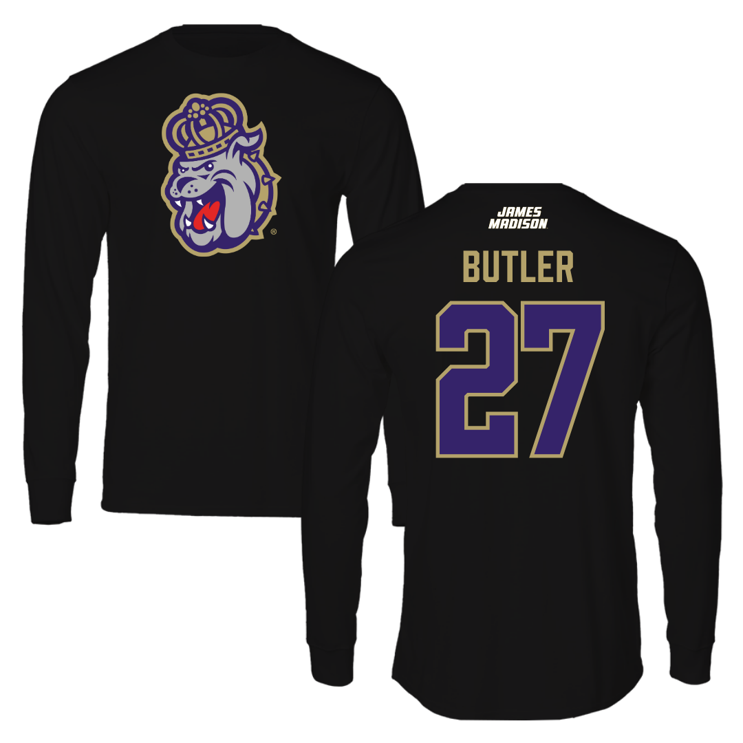 James Madison University Softball Black Long Sleeve - #27 Reed Butler
