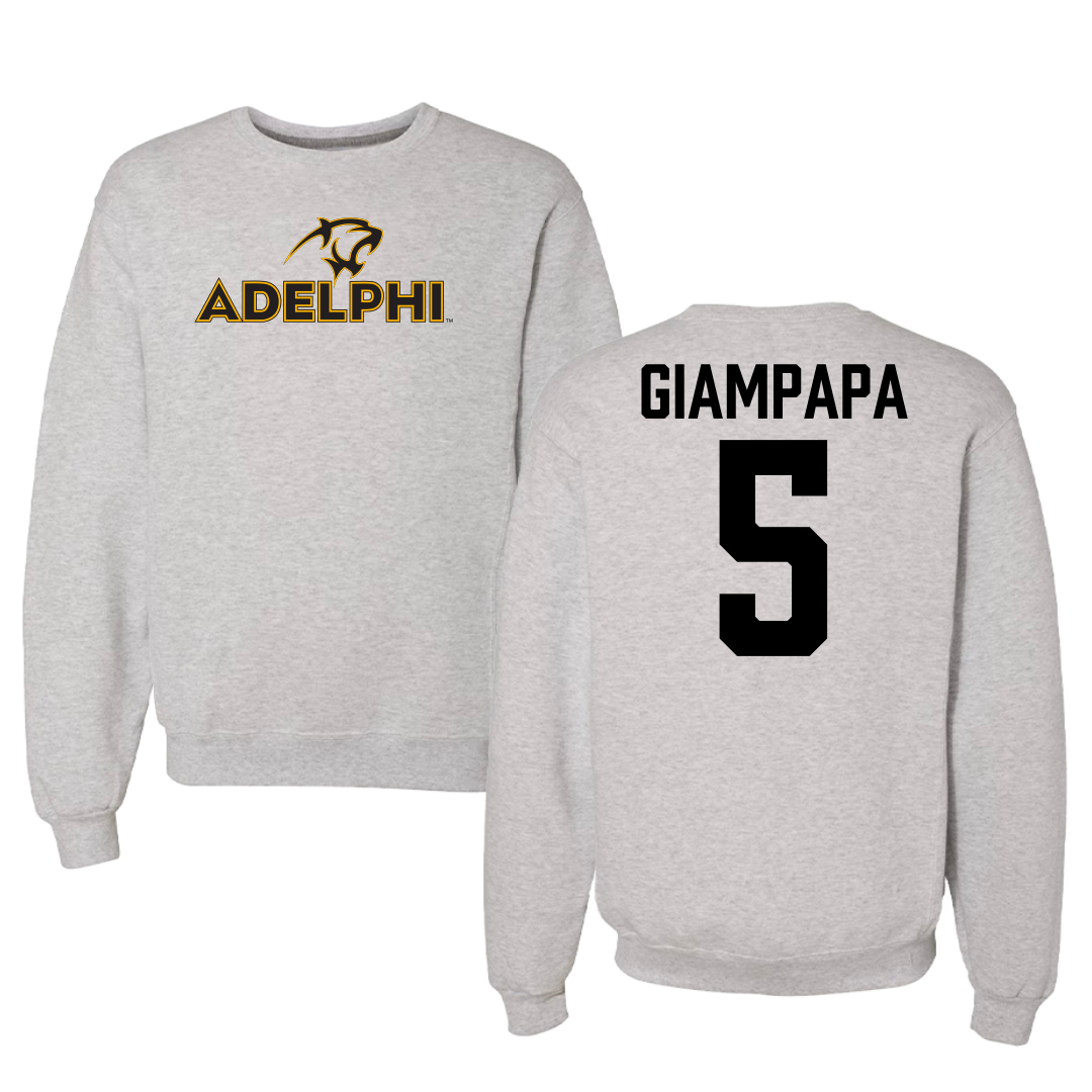 Adelphi University Bowling Gray Crewneck - #5 Giana Giampapa