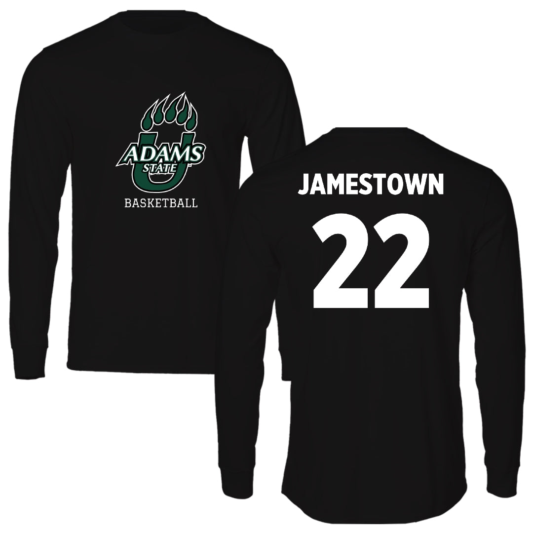 Adams State University Basketball Black State Long Sleeve - #22 Tajaun Jamestown