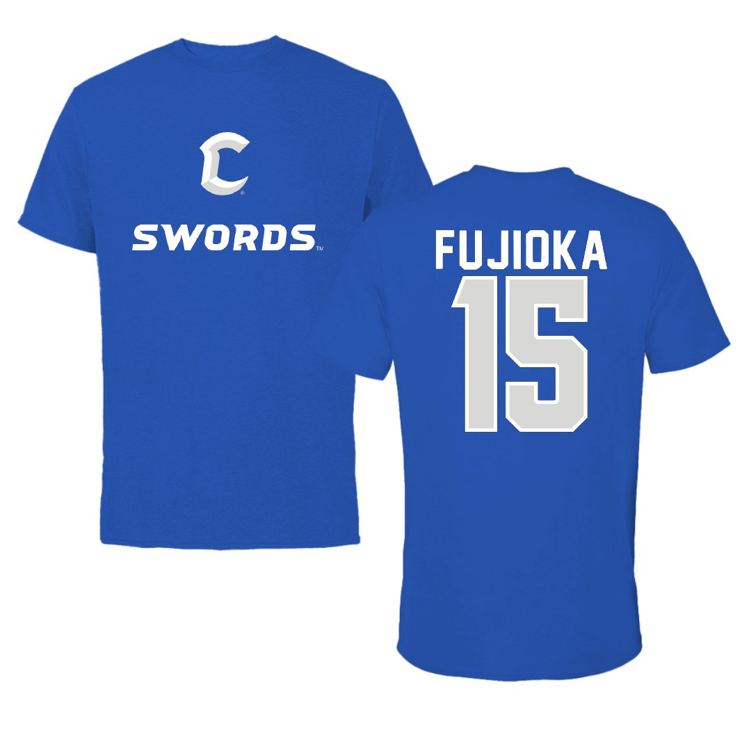 Chaminade University Softball Blue Tee - #15 Taryn Fujioka