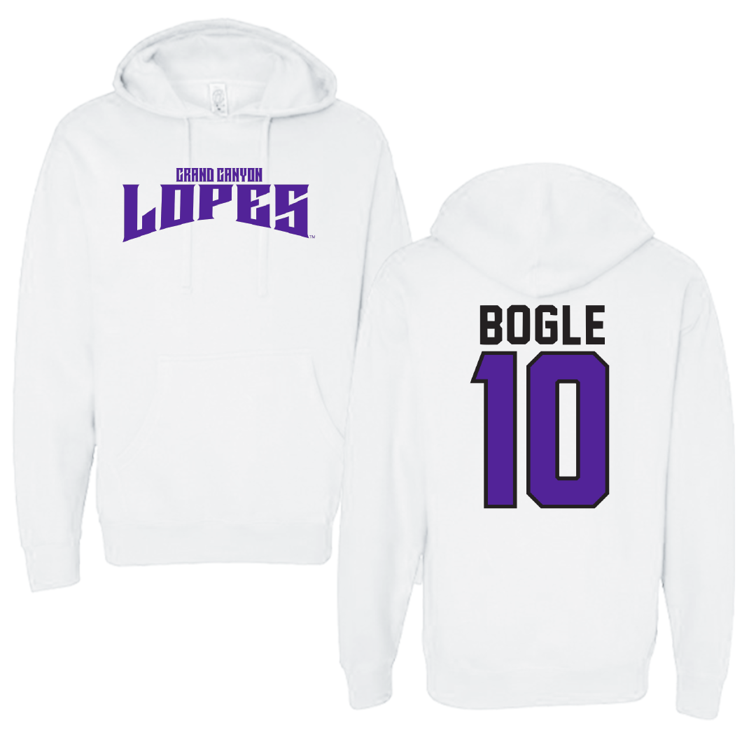Grand Canyon University Beach Volleyball White Classic Hoodie - #10 Madi Bogle