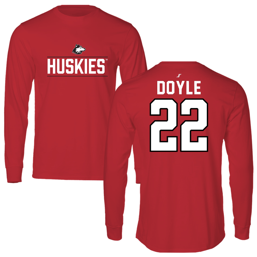 Northern Illinois University Basketball Red General Performance Long Sleeve - #22 Alecia Doyle