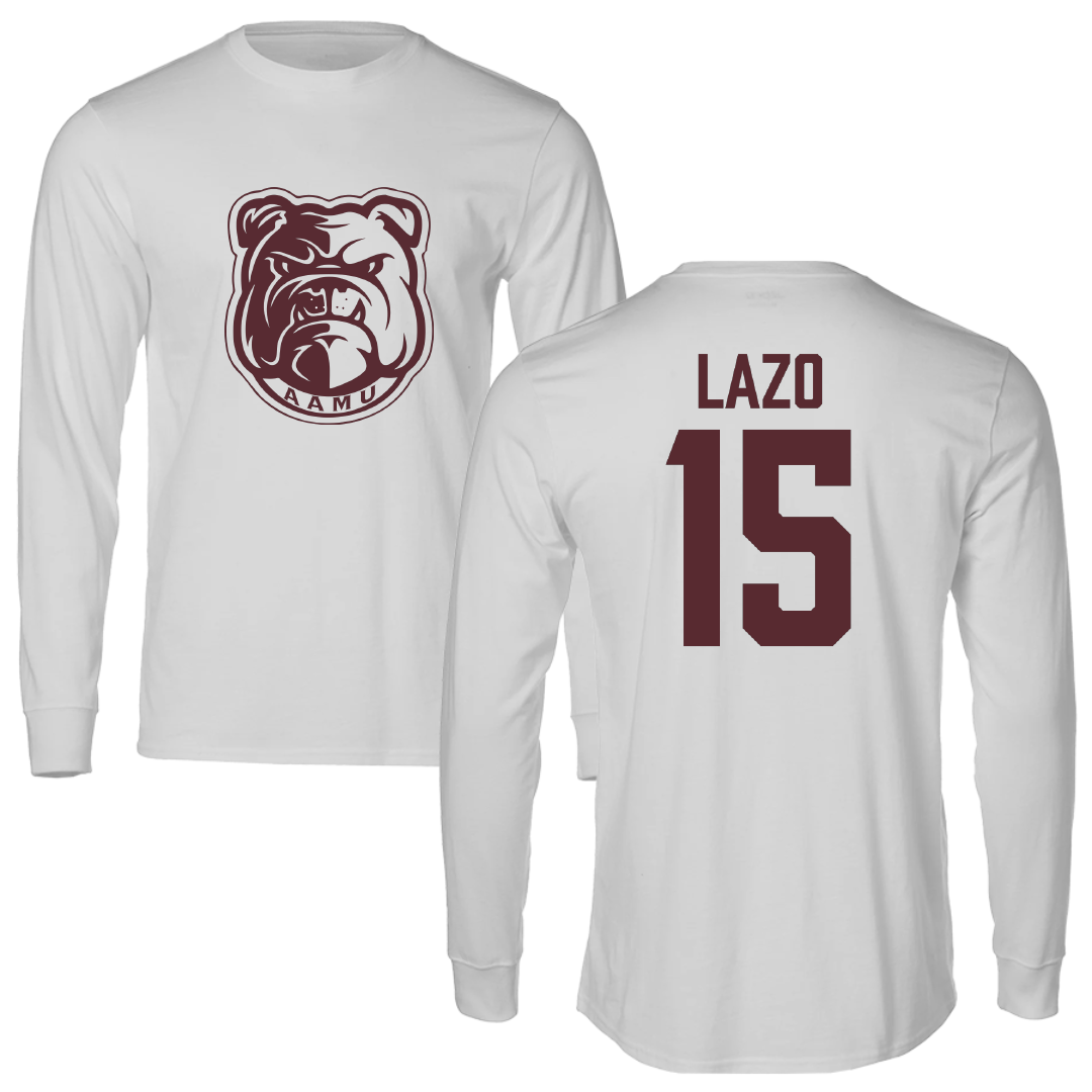 Alabama A&M University Baseball Light Gray Long Sleeve - #15 Charlie Lazo