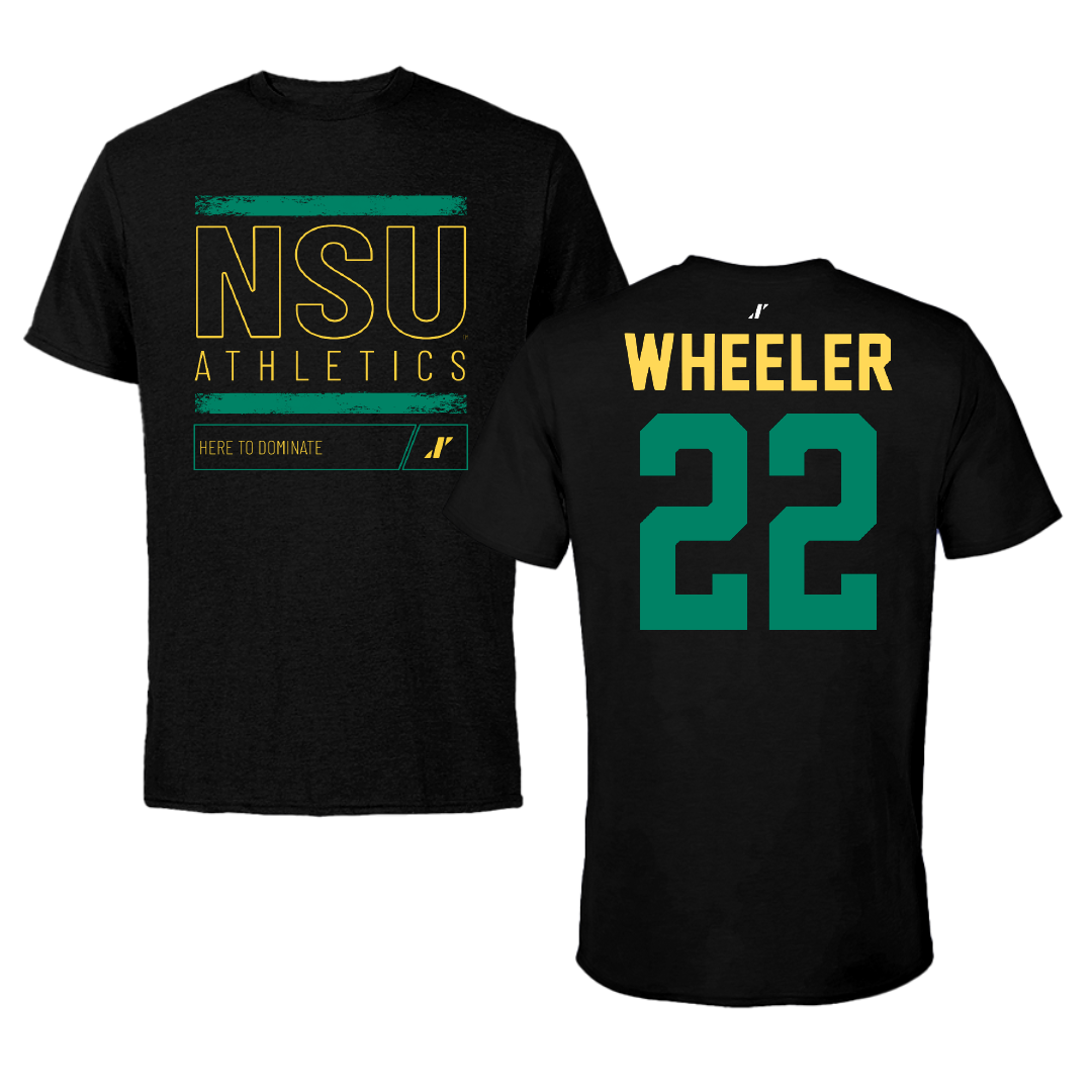 Norfolk State University Basketball Black Dominate Tee - #22 Kierra Wheeler