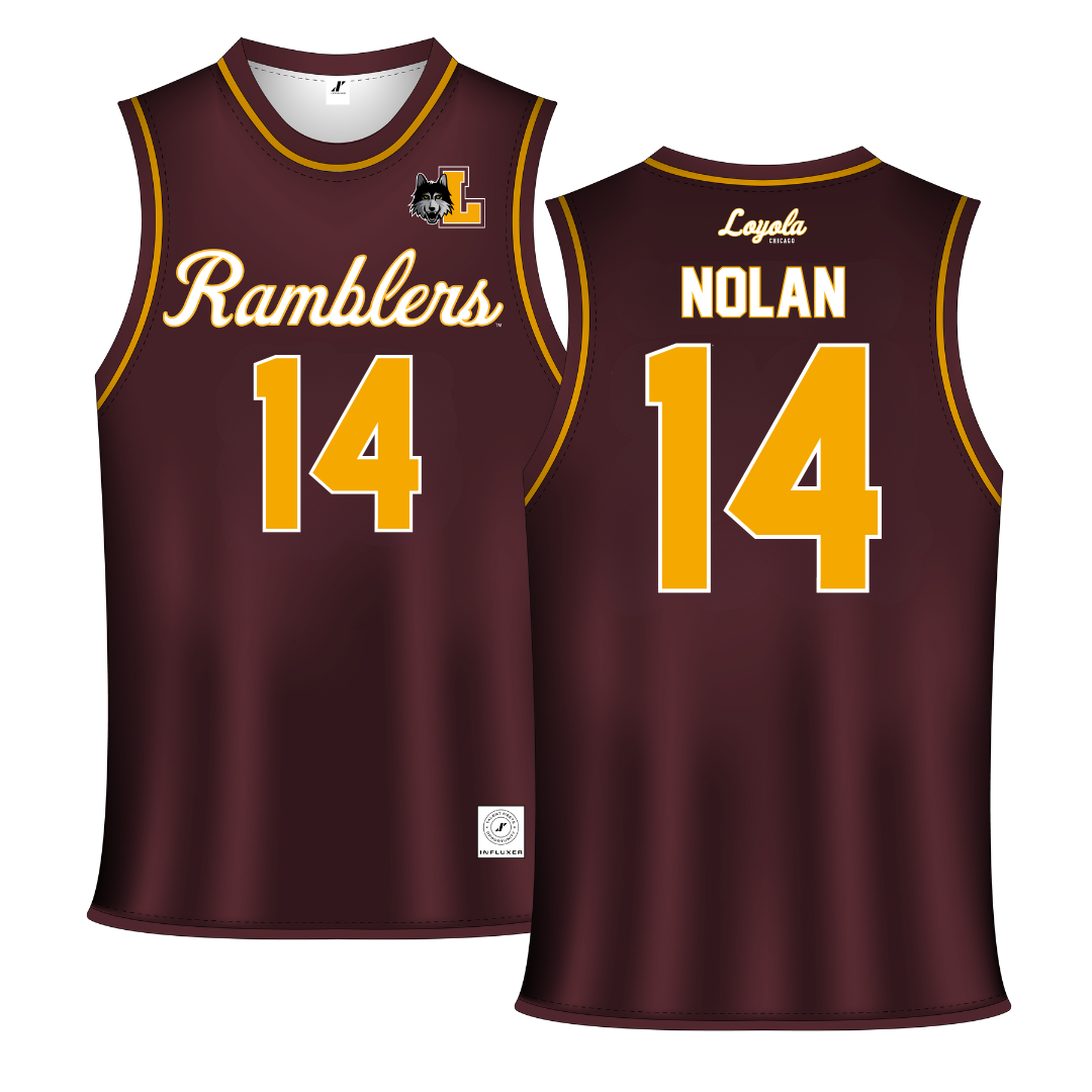 Loyola University-Chicago Maroon Basketball Jersey - #14 Sophia Nolan