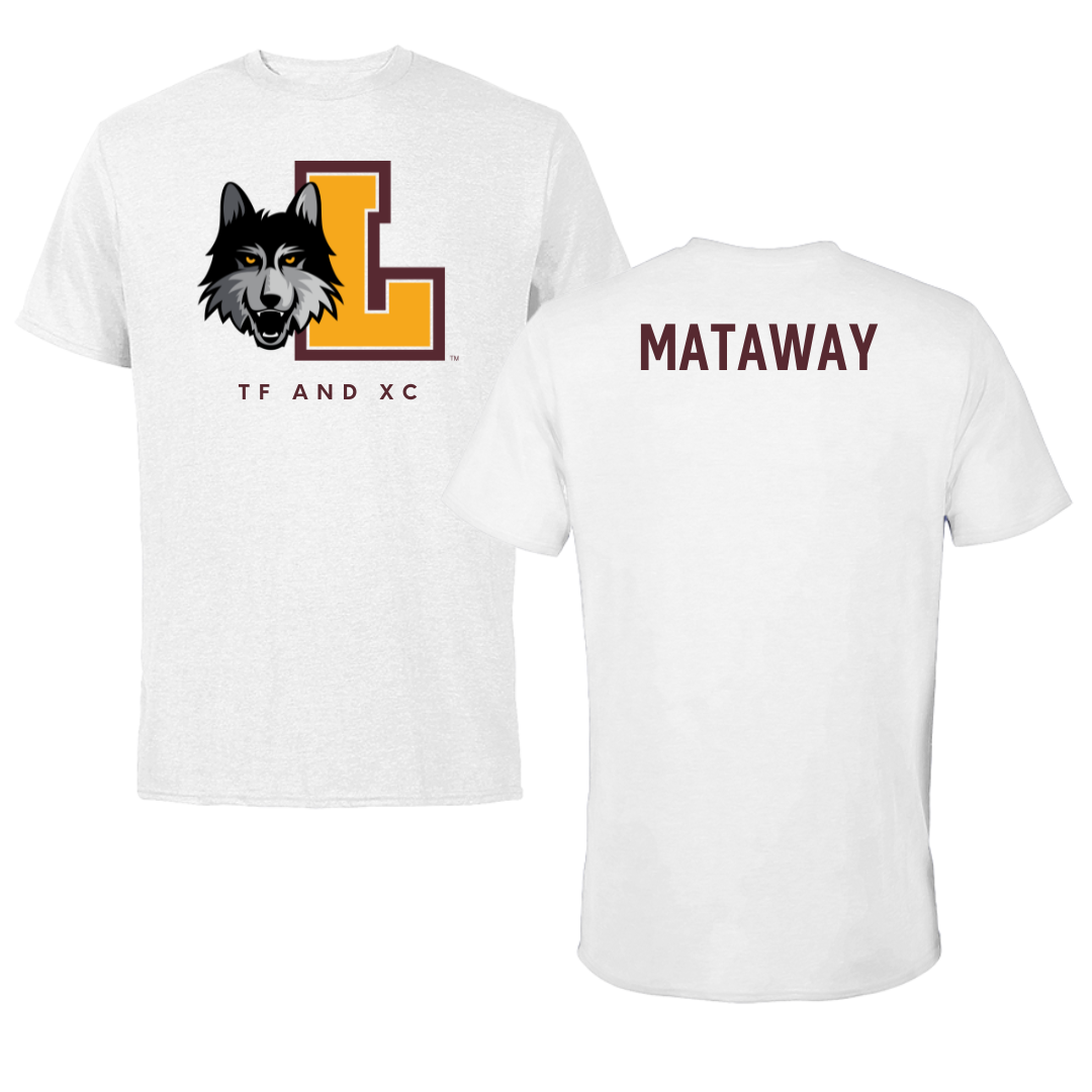 Loyola University-Chicago TF and XC White Tee - Lily Mataway
