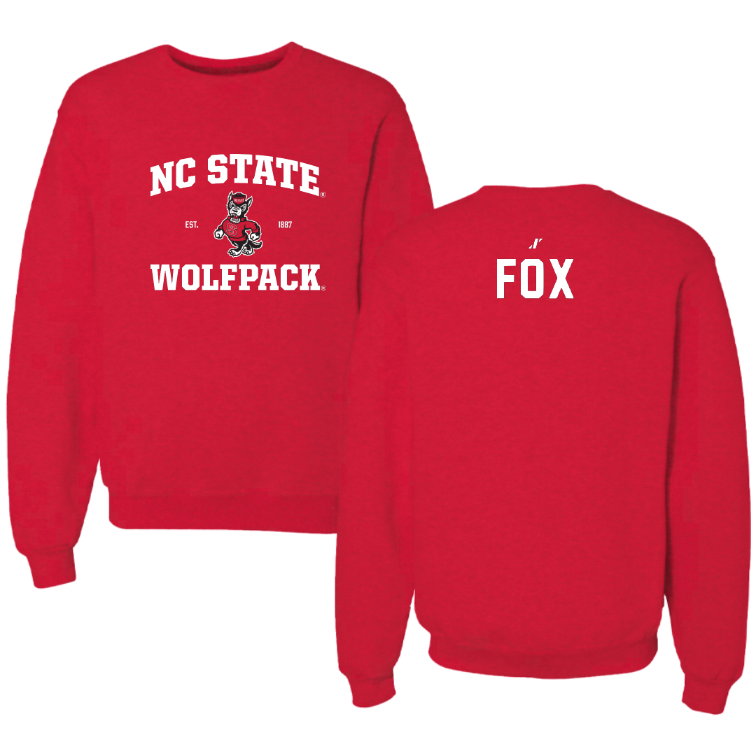 North Carolina State University Swimming & Diving Red General Crewneck - Jerry Fox