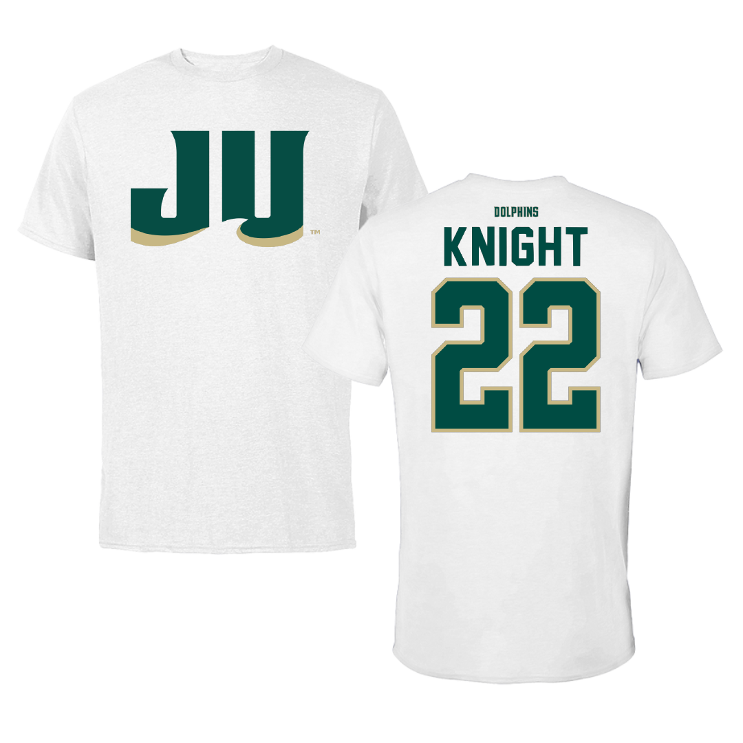 Jacksonville University Basketball White Tee - #22 Mariah Knight