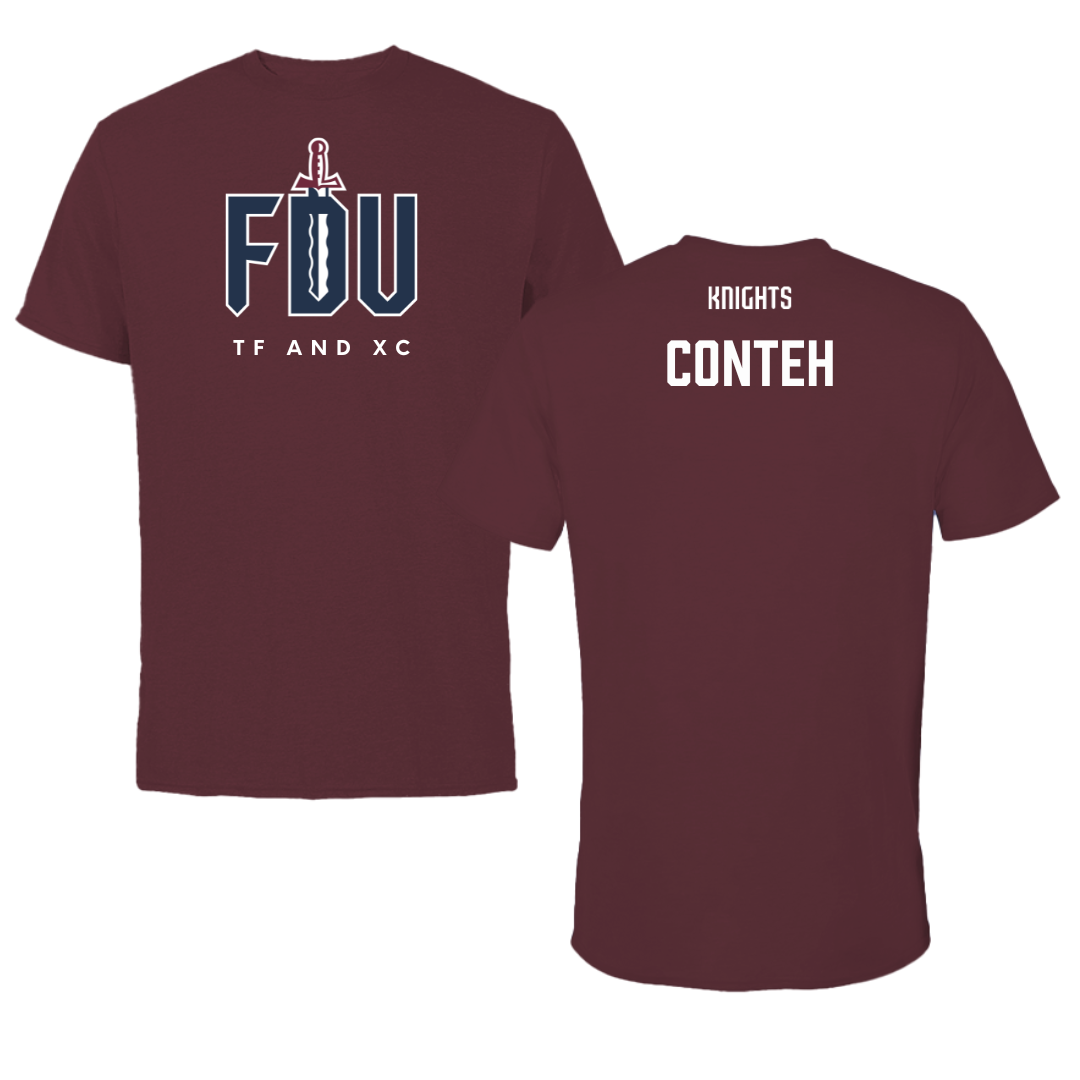 Fairleigh Dickinson University-Metropolitan Campus TF and XC Maroon Performance Tee - Ekuyami Conteh