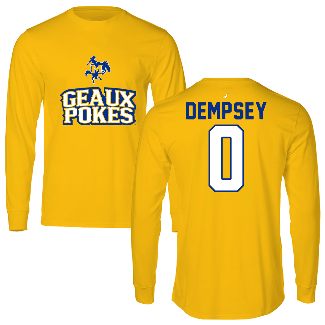 McNeese State University Soccer Gold General Long Sleeve - #0 Shannon Dempsey