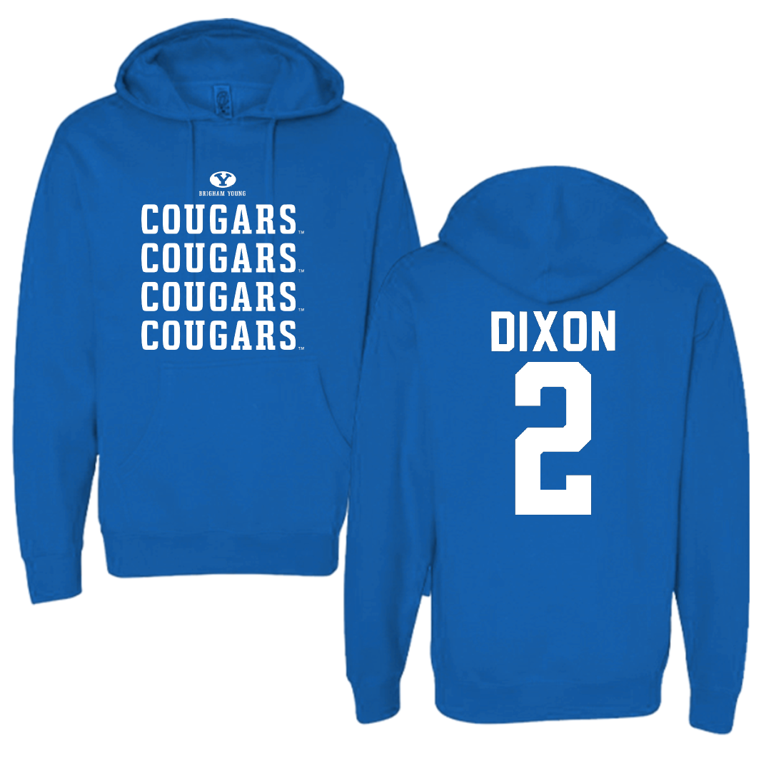 Brigham Young University Soccer Blue General Hoodie - #2 Halle Dixon
