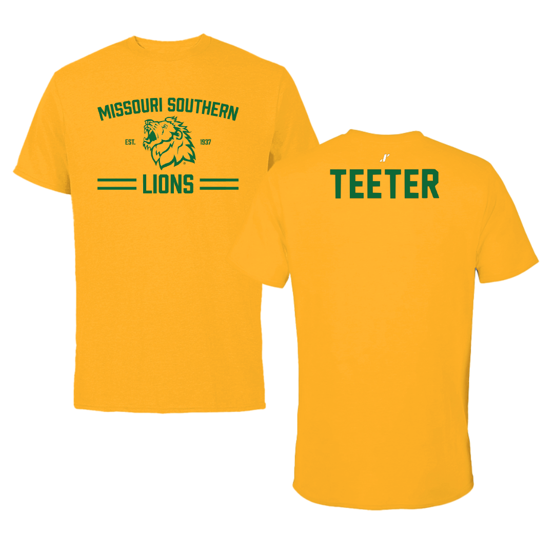 Missouri Southern State University Golf Gold General Tee - Jenna Teeter