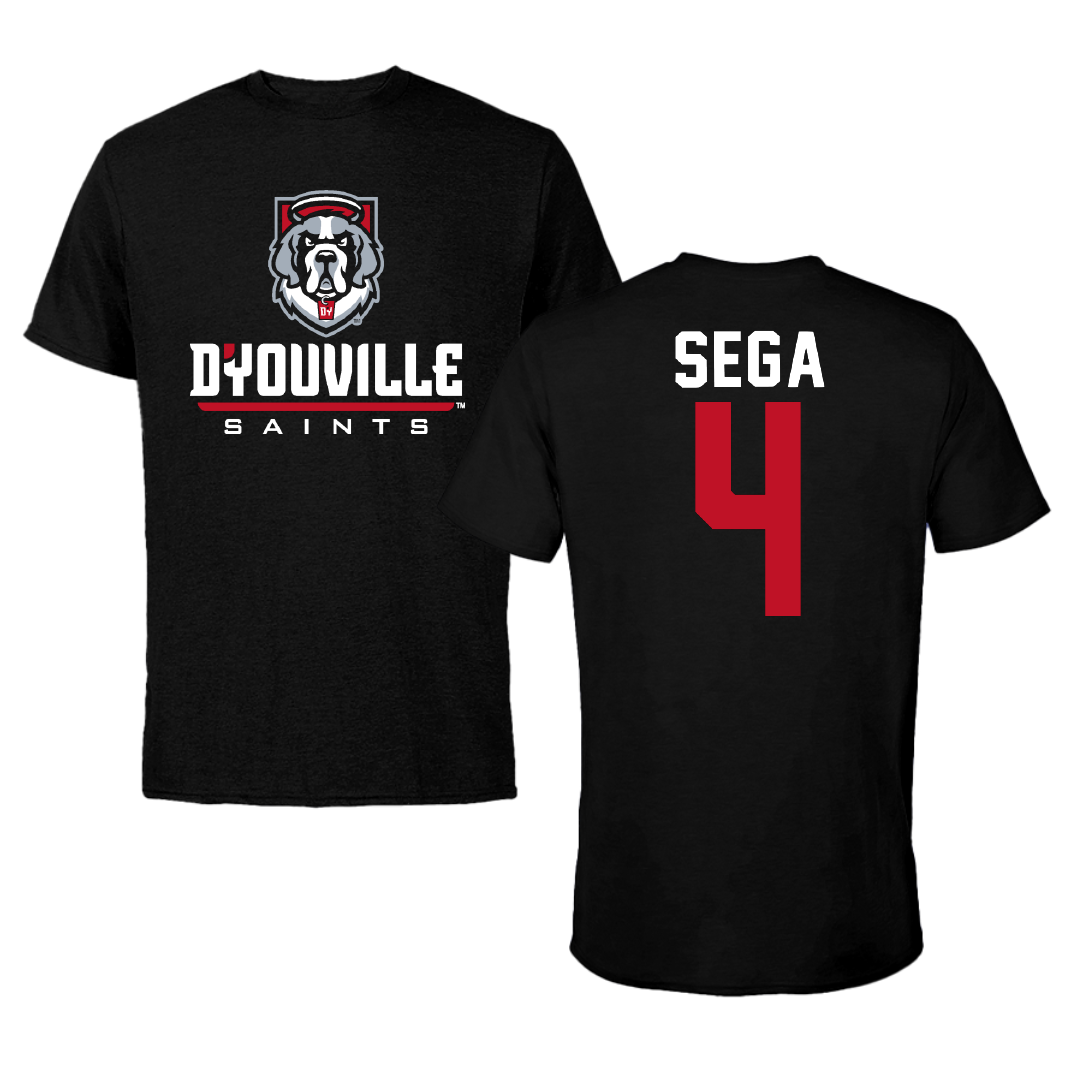 D'Youville University Bowling Black Performance Tee - #4 Summer Sega
