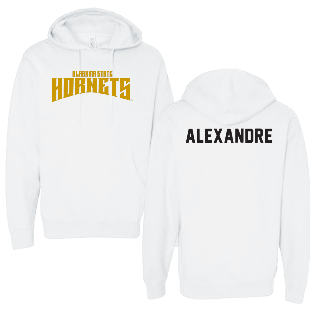Alabama State University TF and XC White Classic Hoodie - Natyia Alexandre