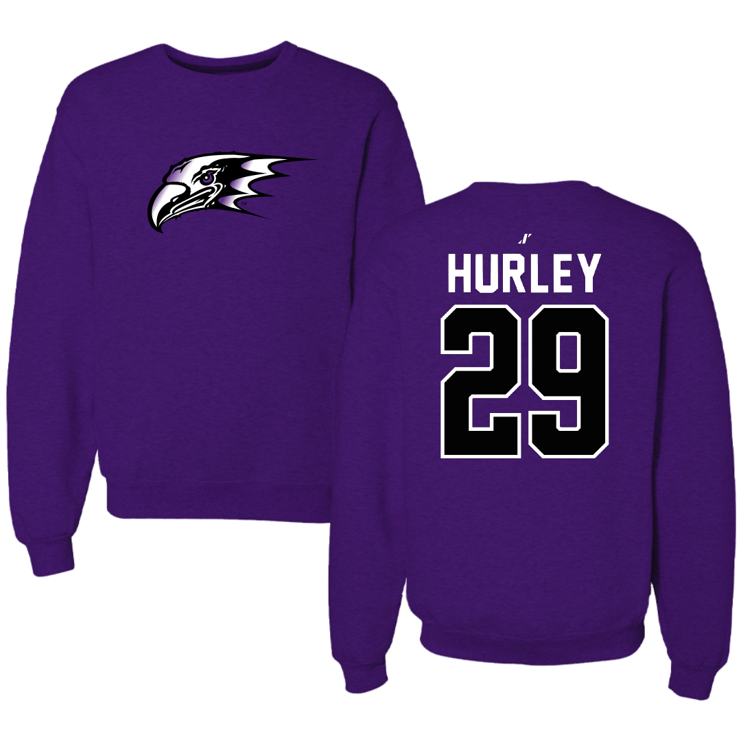 Niagara University Baseball Purple Crewneck - #29 CJ Hurley