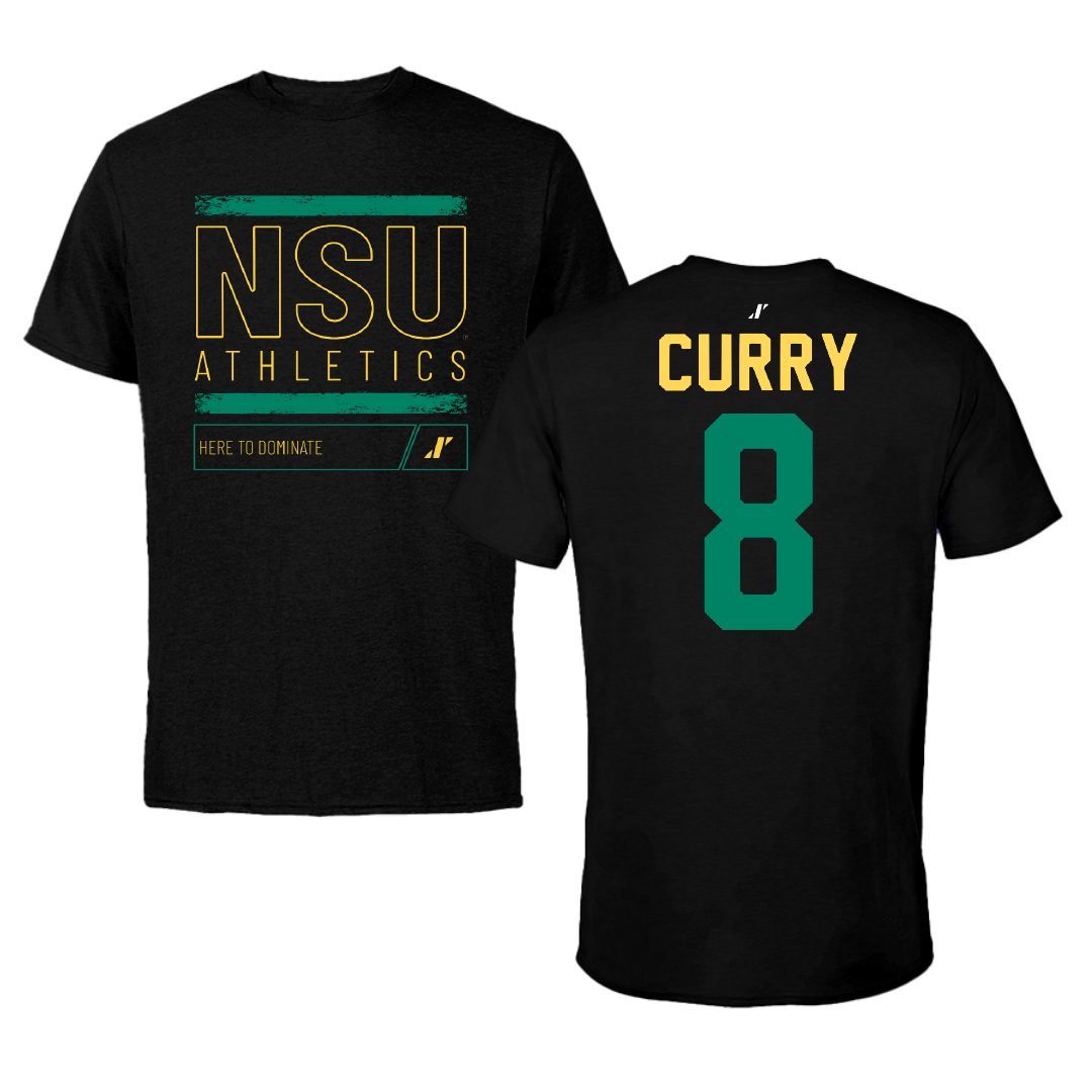 Norfolk State University Baseball Black Dominate Tee - #8 Collin Curry