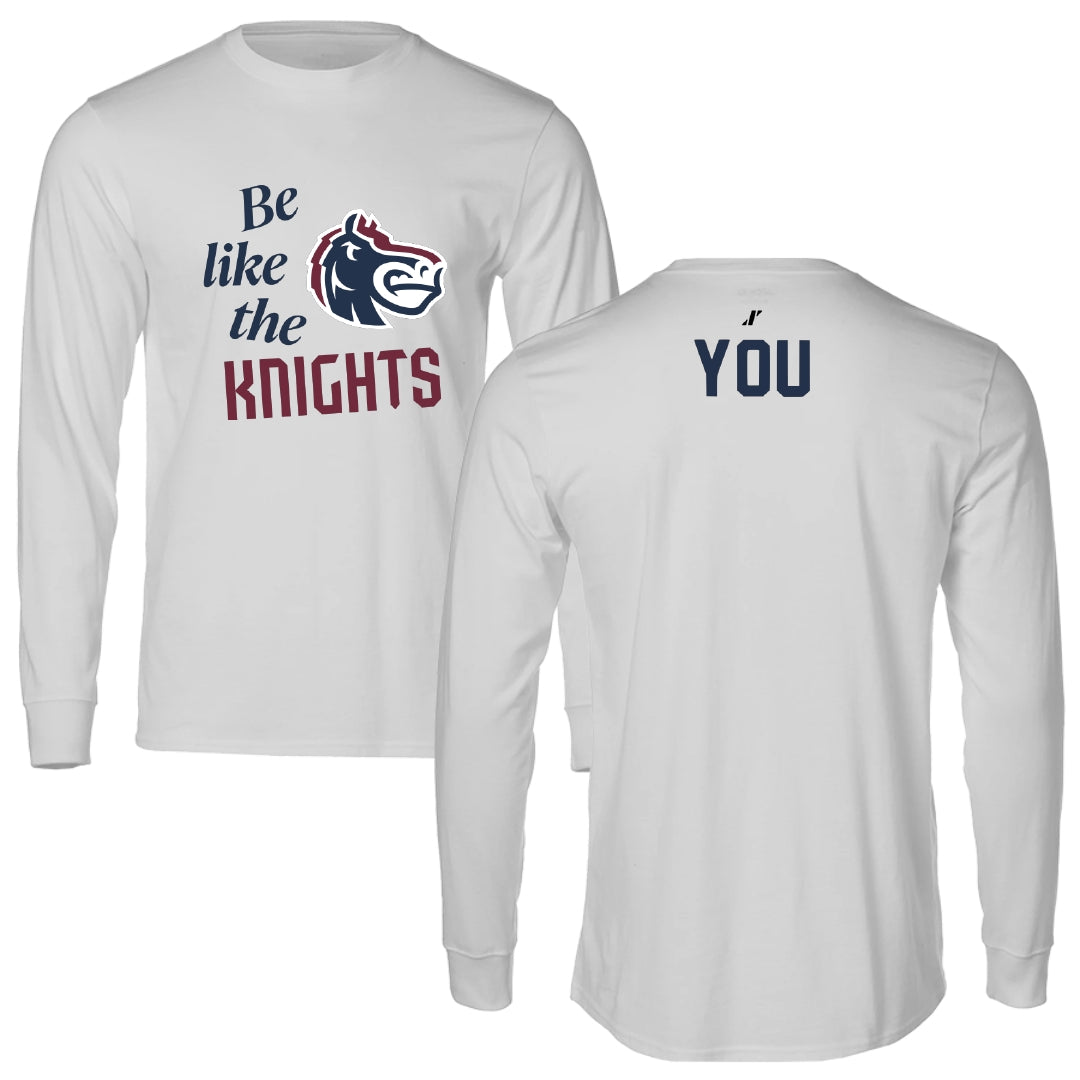 Fairleigh Dickinson University-Metropolitan Campus Golf Light Gray Be Like Us Long Sleeve - Kaitlyn You
