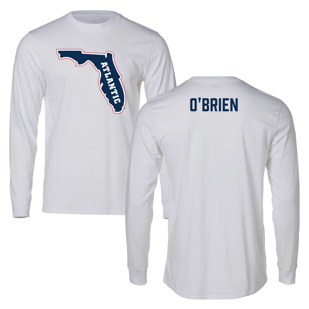 Florida Atlantic University TF and XC White Long Sleeve - Jordan O'Brien