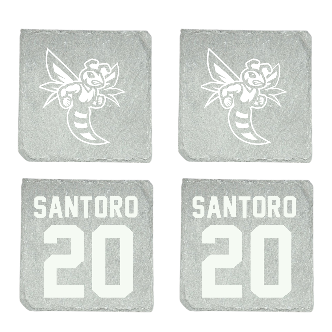 Emory & Henry College Basketball Stone Coaster (4 Pack)  - #20 Emma Santoro