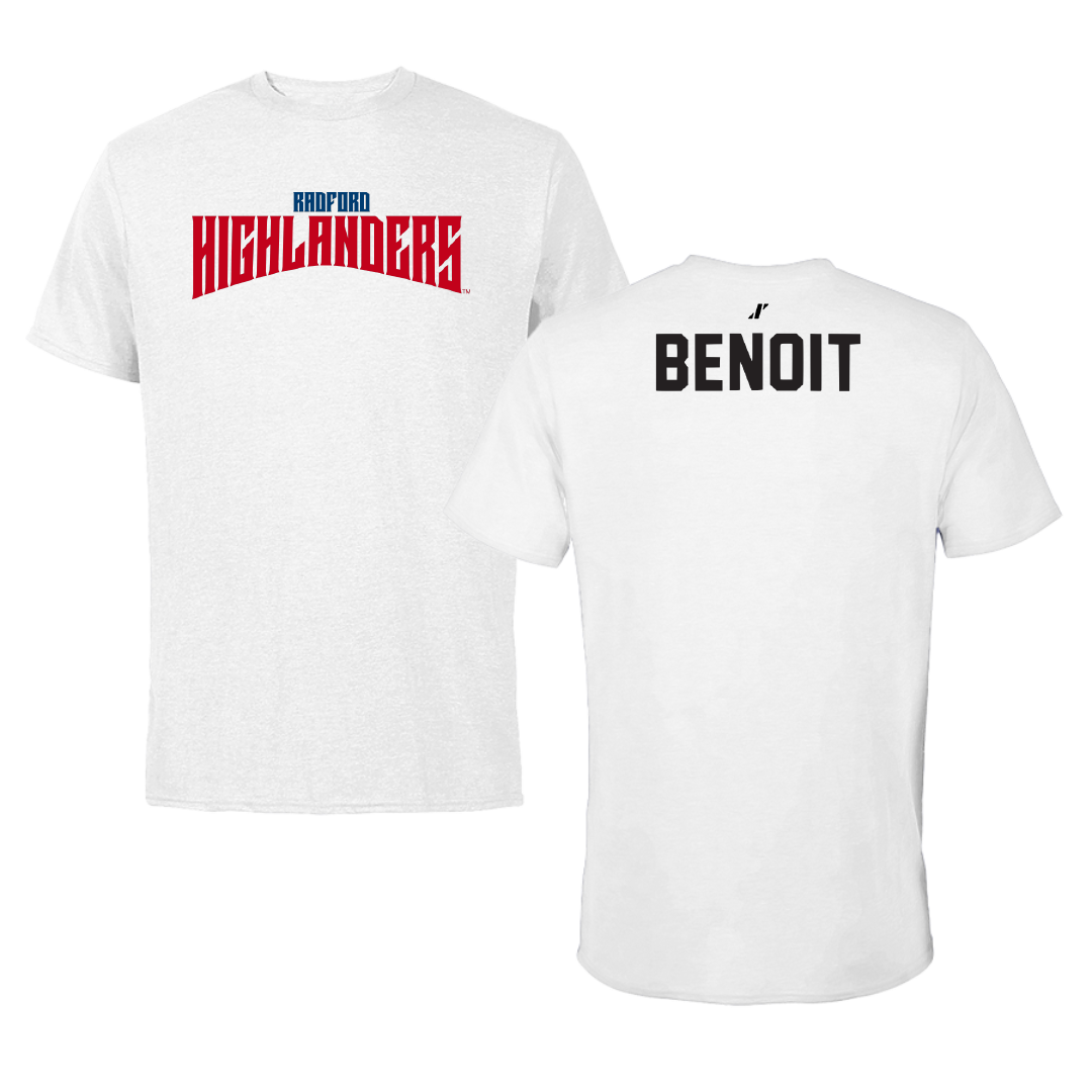 Radford University TF and XC White Classic Tee - Jack Benoit