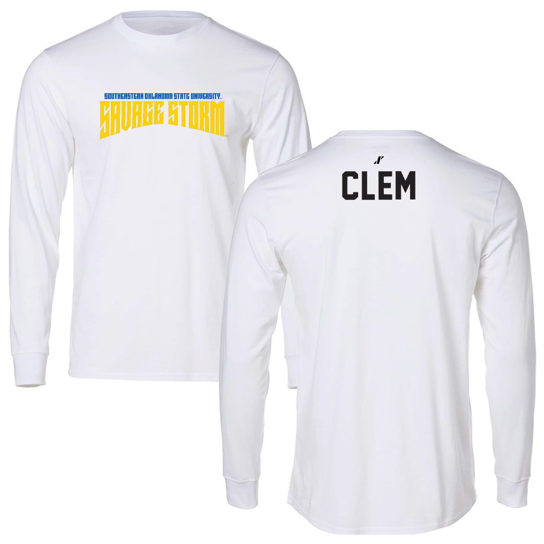 Southeastern Oklahoma State University TF and XC White Classic Long Sleeve - Ashlen Clem
