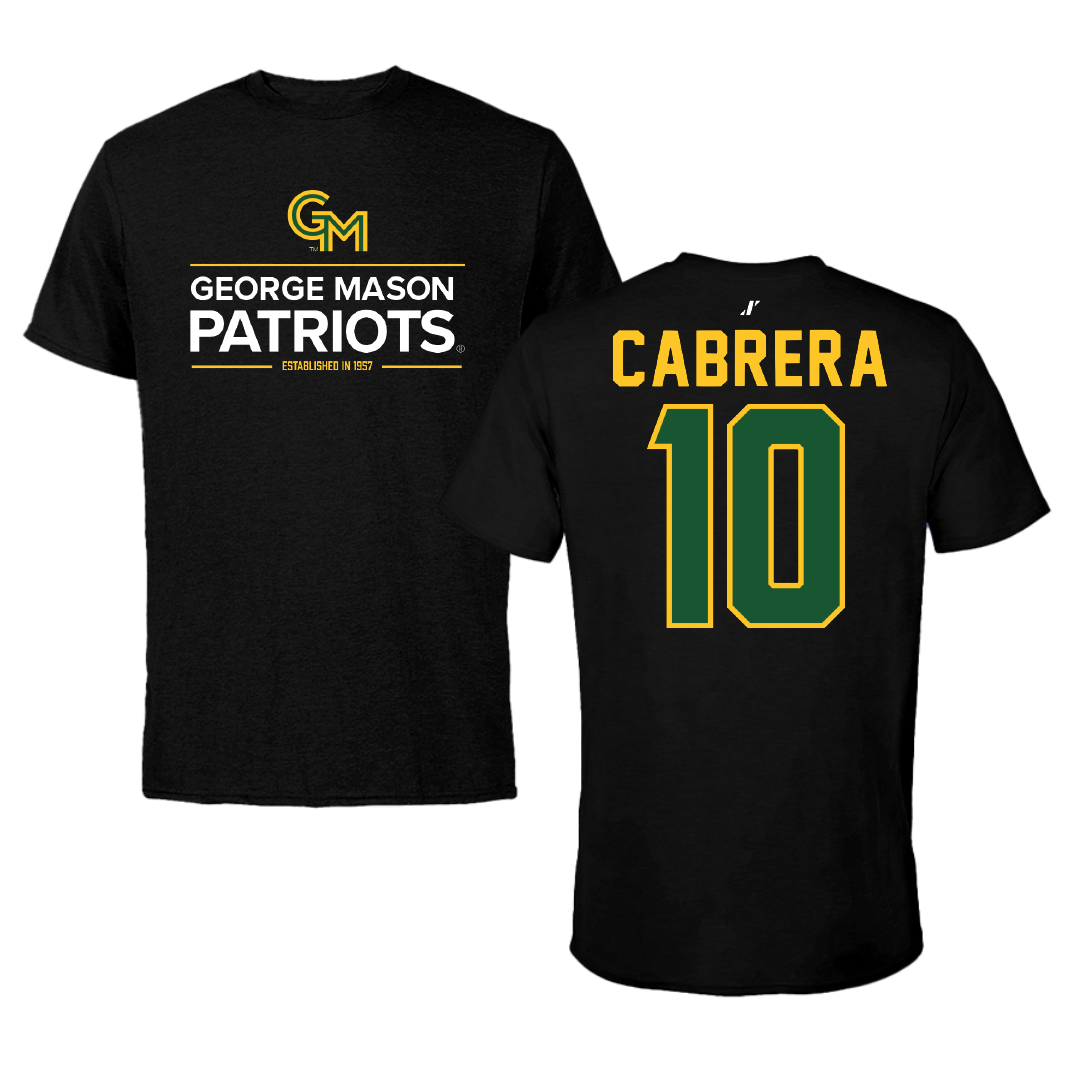 George Mason University Lacrosse Black General Tee - #10 Madison Cabrera