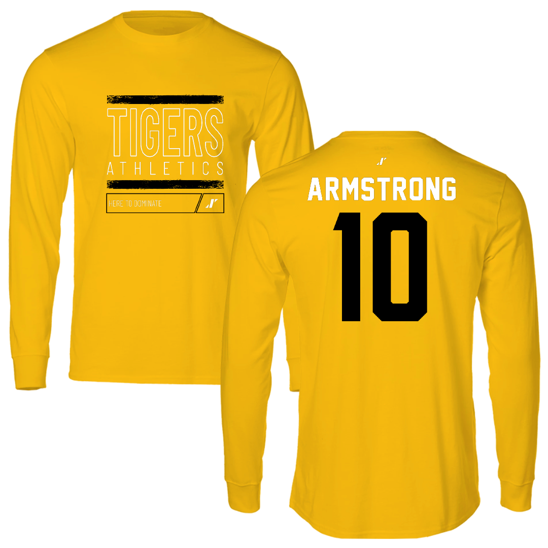 Fort Hays State University Baseball Gold Dominate Long Sleeve - #10 Jamison Armstrong