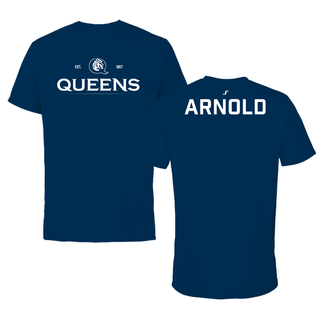 Queens University of Charlotte TF and XC Navy General Performance Tee - Kierra Arnold