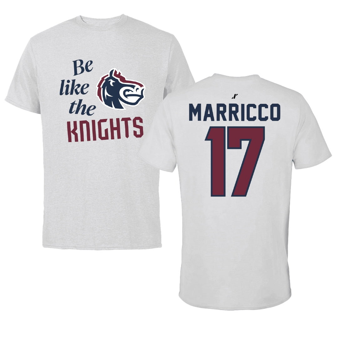 Fairleigh Dickinson University-Metropolitan Campus Soccer Light Gray Be Like Us Performance Tee - #17 Madeline Marricco