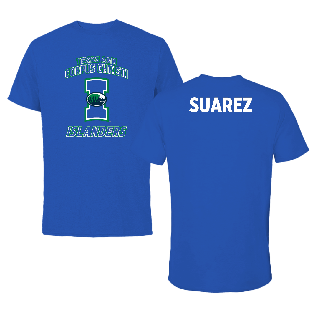 Texas A&M University-Corpus Christi Tennis Blue Islanders Tee - Omar Suarez