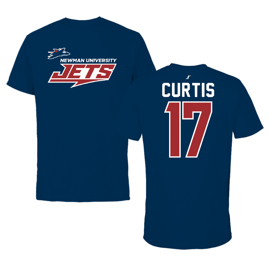 Newman University Baseball Navy General Performance Tee - #17 Kellen Curtis