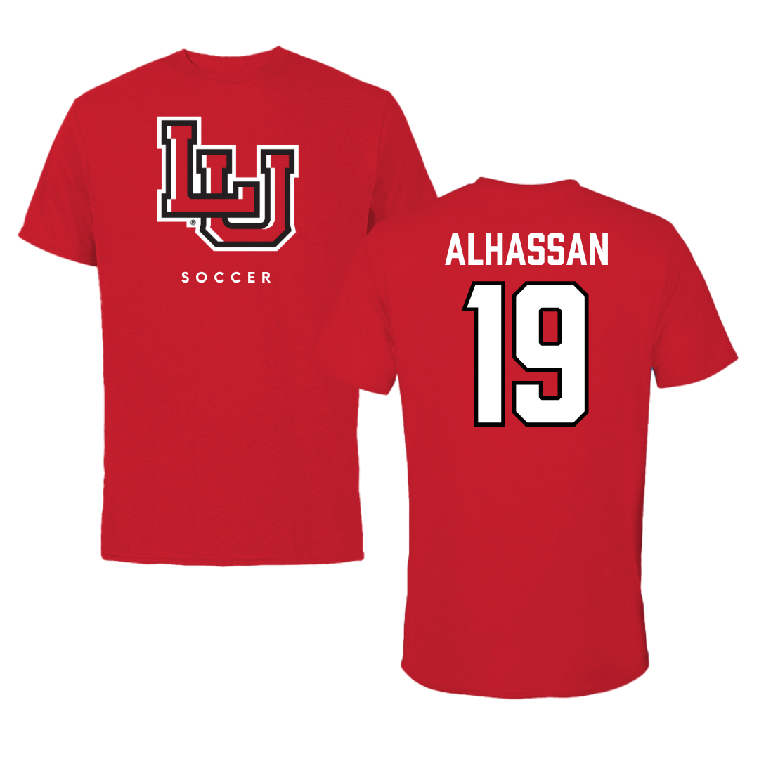 Lamar University Soccer Red Performance Tee - #19 Rafiatu Alhassan