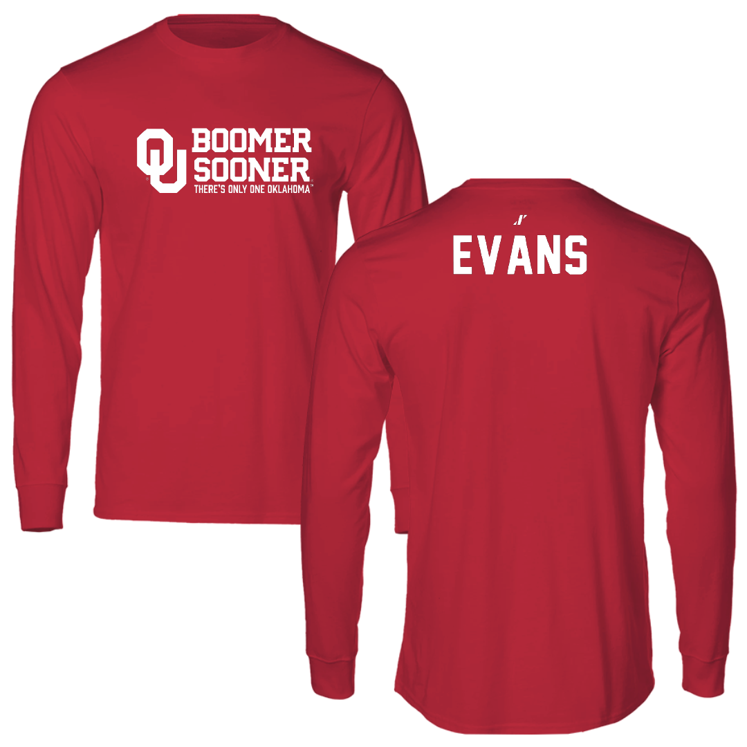 University of Oklahoma Wrestling Crimson General Long Sleeve - KJ Evans