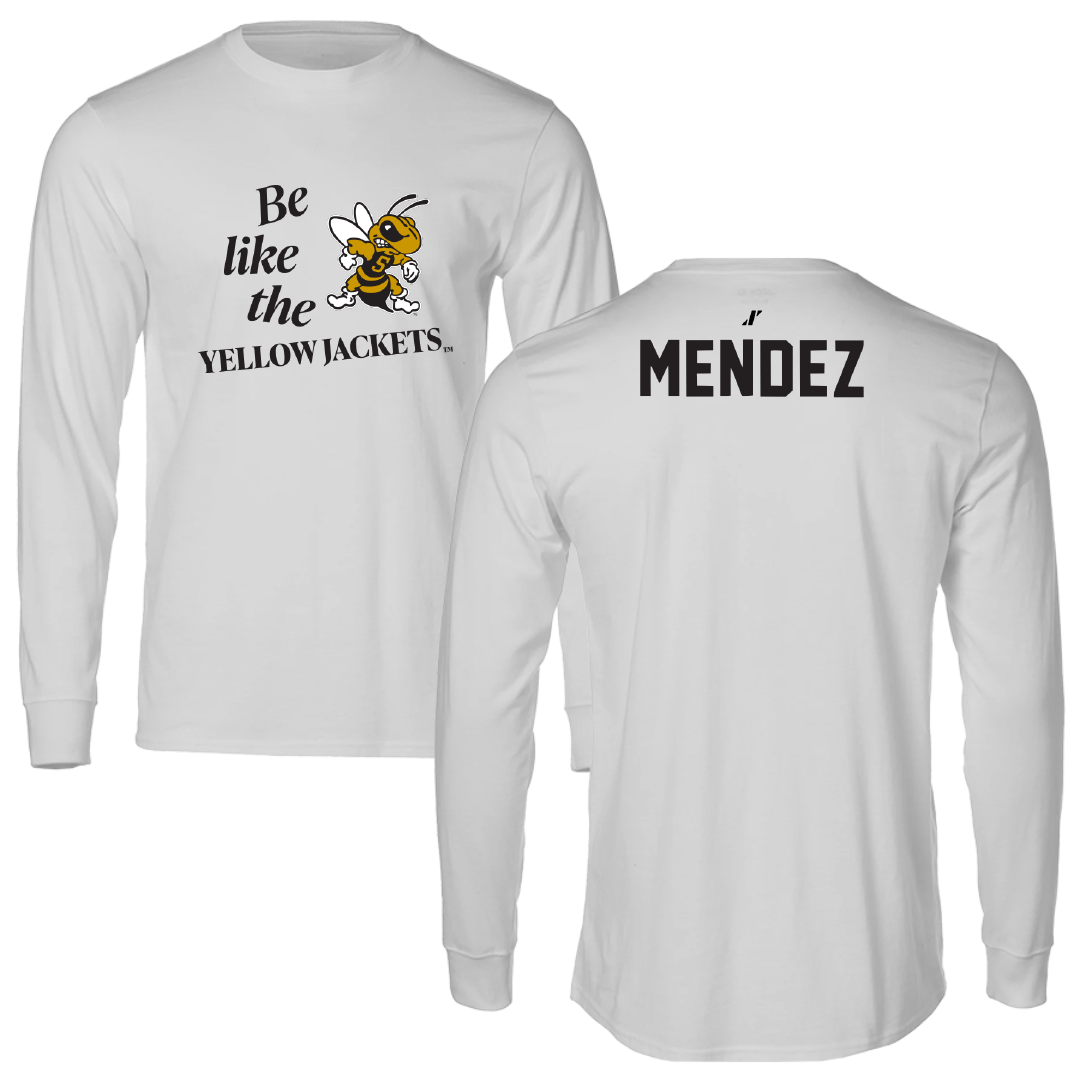 West Virginia State University TF and XC Light Gray Be Like Us Performance Long Sleeve - Devon Mendez