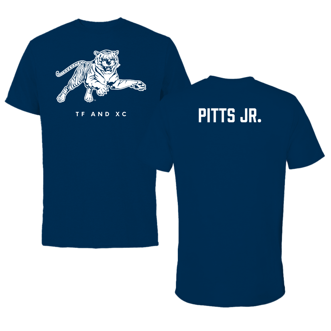 Jackson State University TF and XC Navy Tee - Sedgwrick Pitts Jr