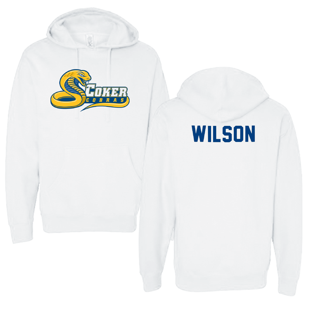 Coker University TF and XC White Hoodie - Michael Wilson