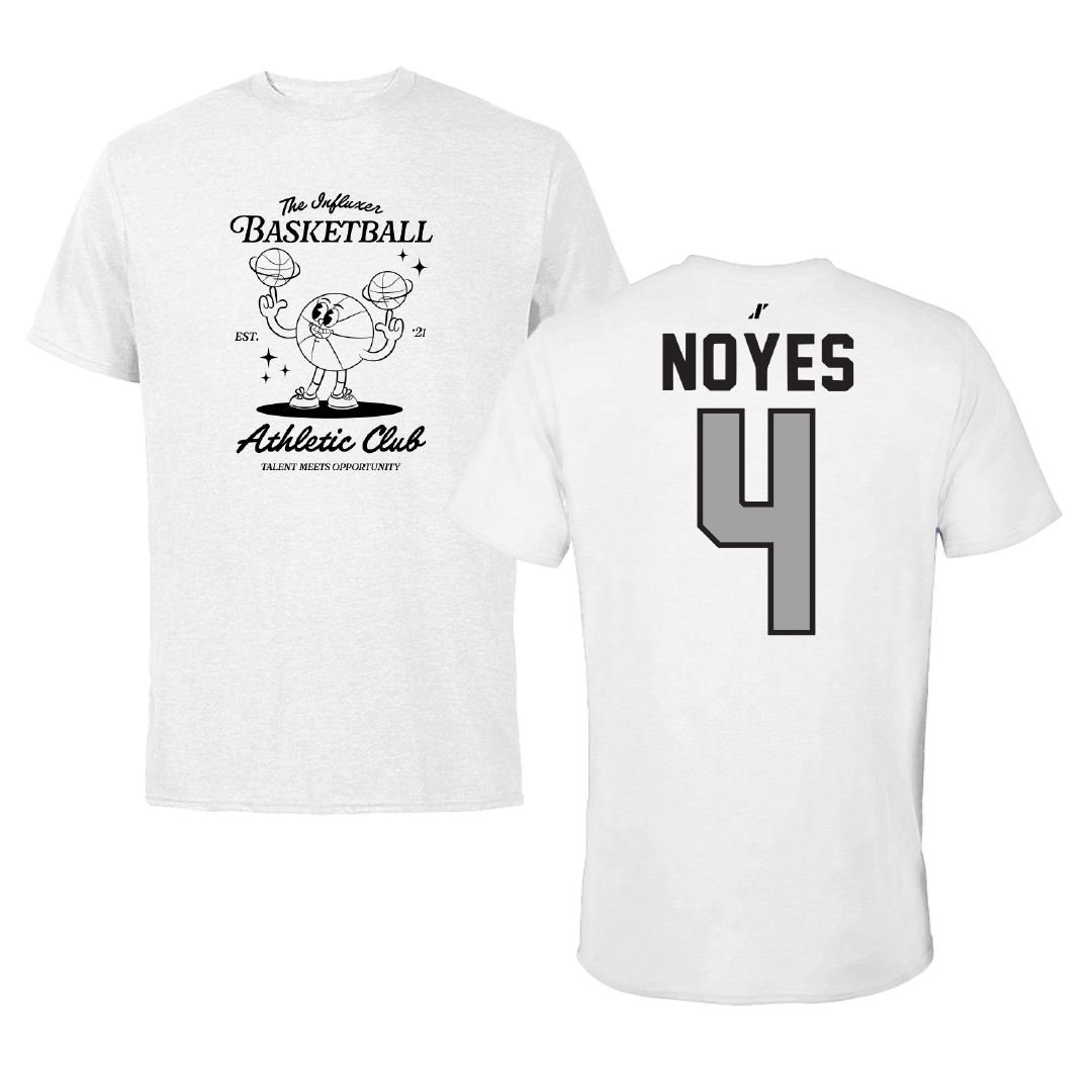 Basketball White Influxer Athletic Club Tee - #4 Aidan Noyes