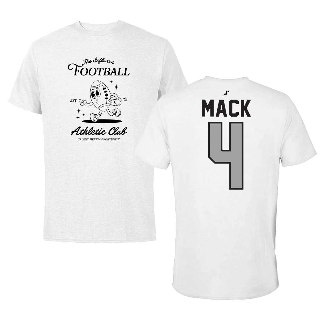 Football White Influxer Athletic Club Tee - #4 Jabari Mack