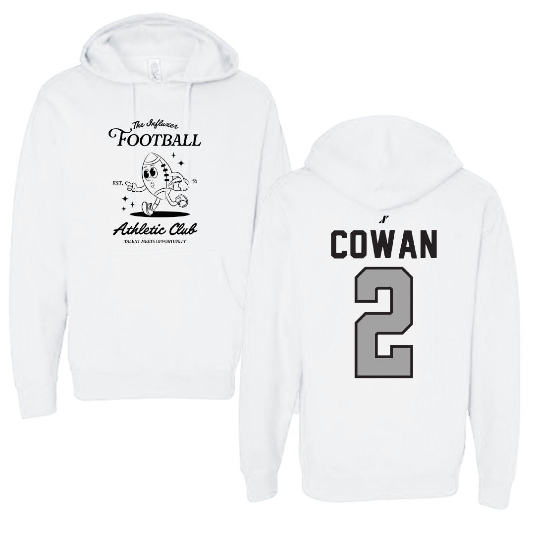 Football White Influxer Athletic Club Hoodie - #2 Devin Cowan