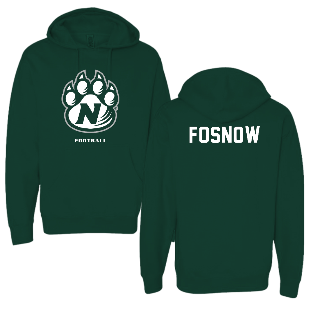 Northwest Missouri State University Football Forest Green Hoodie - #40 Jax Fosnow