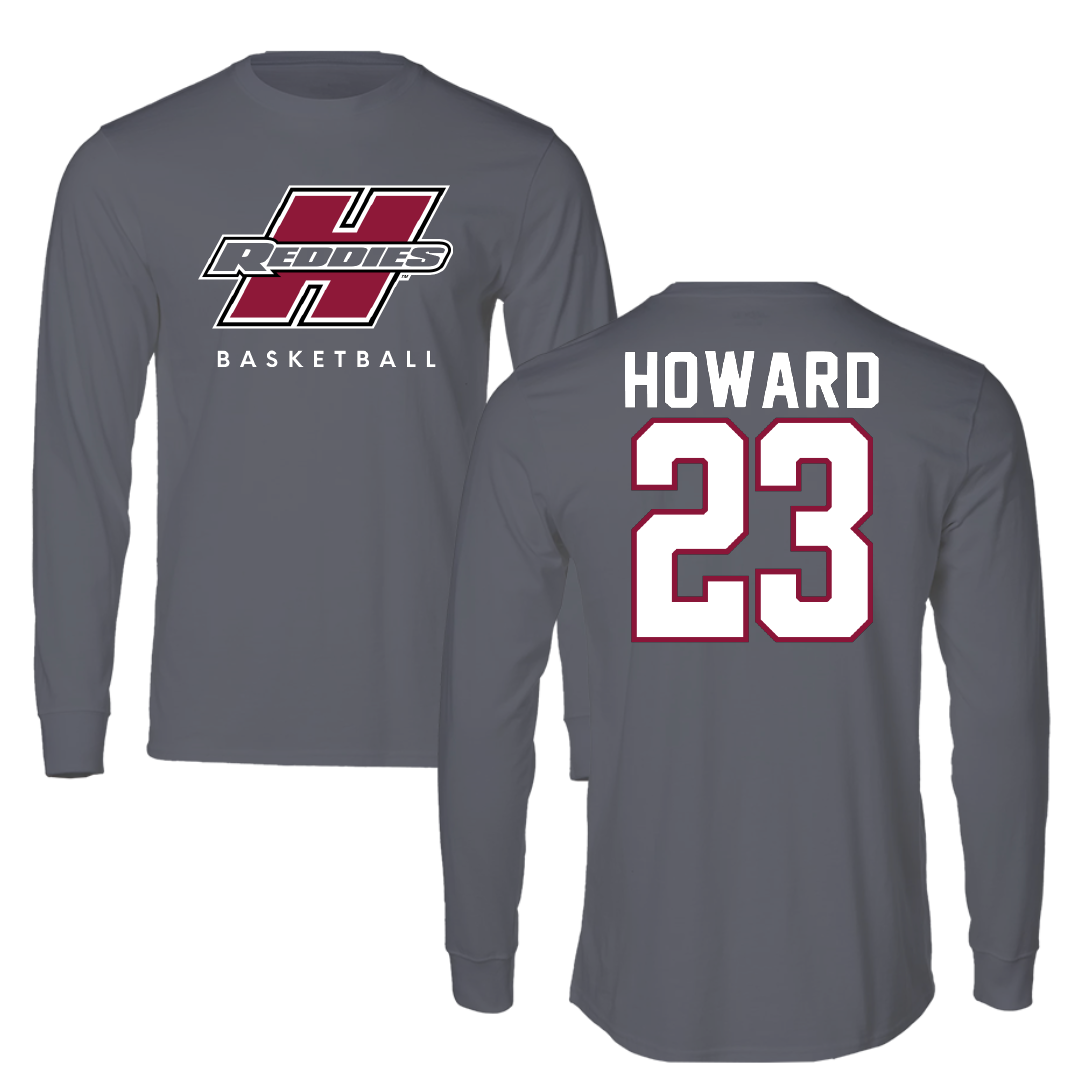 Henderson State University Basketball Gray Performance Long Sleeve - #23 Atreal Howard