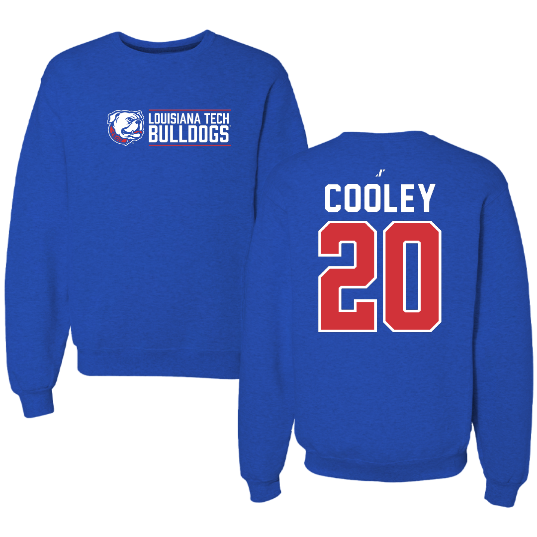 Louisiana Tech University Volleyball Blue General Crewneck - #20 Megan Cooley