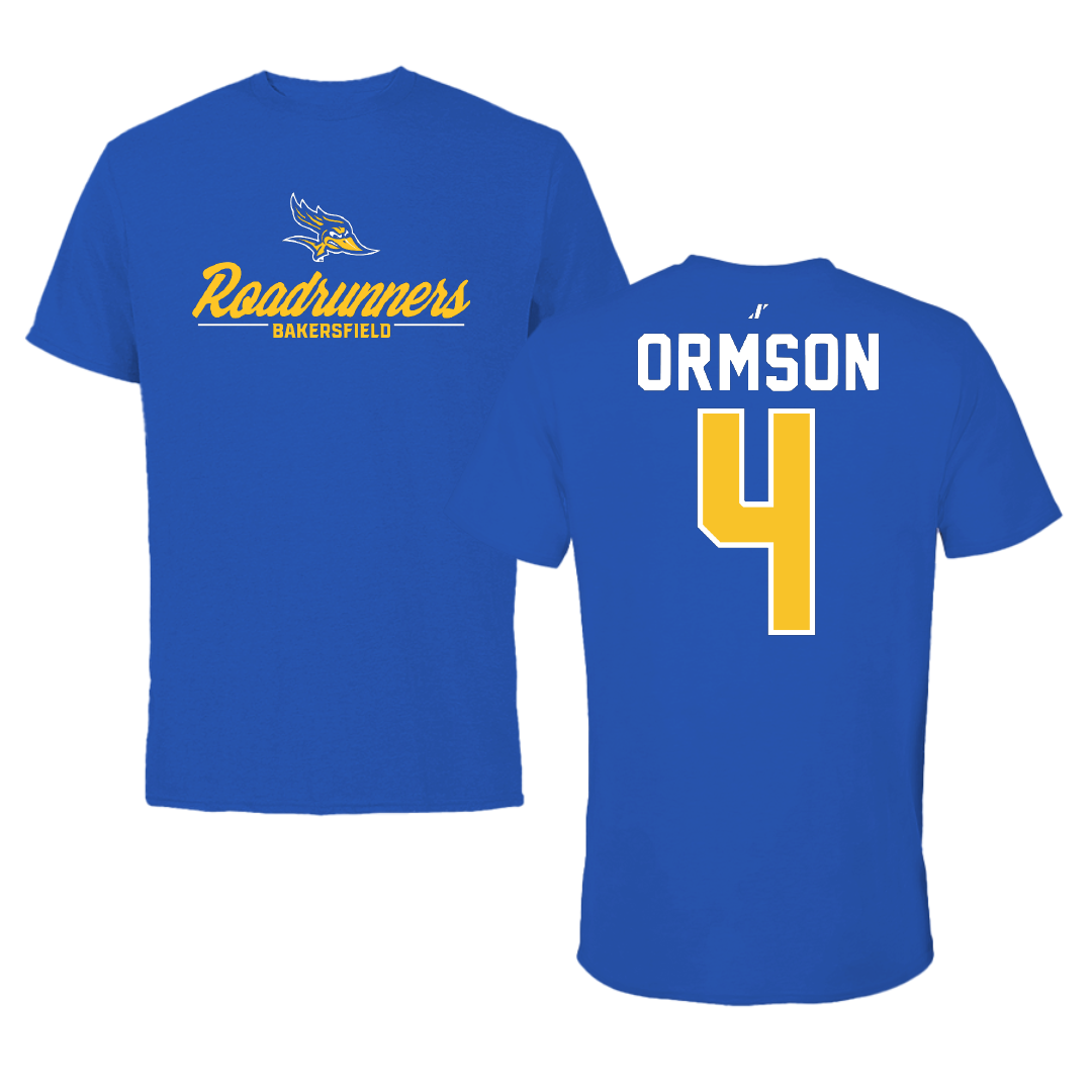 California State University-Bakersfield Soccer Blue General Tee - #4 Megan Ormson