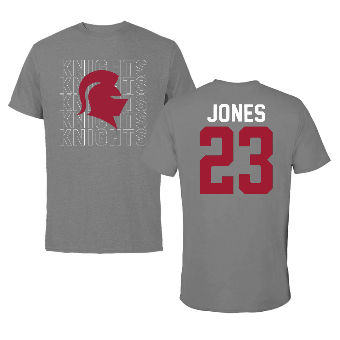 Southern Virginia University Baseball Dark Gray Tee - #23 Mason Jones